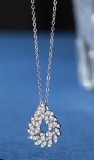 Lantisor Argint 925 pandantiv Cununa/ Frunza de maslin - ALCA Fine Jewelry