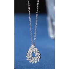 Lantisor Argint 925 pandantiv Cununa/ Frunza de maslin - ALCA Fine Jewelry