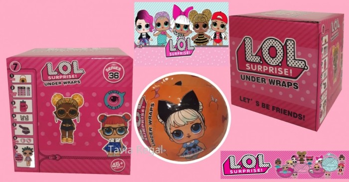 Papusa LOL Surprise Under Wraps cu 7 elemente, diametru 10cm Papusa LOL Surprise Under Wraps cu 7 elemente, diametru 10cm