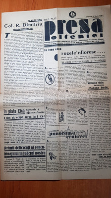 ziarul presa olteniei 5 mai 1938-articolul panorama craiovei foto