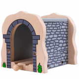Tunel din lemn - accesoriu traseu sine de lemn, Bigjigs