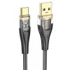 Cablu Date si Incarcare USB-A - USB-C HOCO U121, 60W, 1.2m, Negru