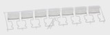 C00315380 SET BUTOANE 481071425361 Masina de spalat Whirlpool AWO/C72200 WHIRLPOOL/INDESIT