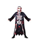 Costum carnaval Copii Schelet Spooky Bonehead 130/140 cm (9-10 ani)