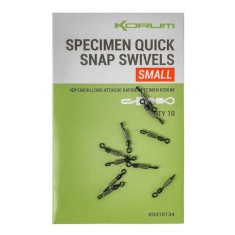 Vartej cu Agrafa Rapida Korum Quick Snap Swivels Small