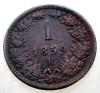 7.199 AUSTRIA 1 KREUZER 1859 E, Europa, Cupru (arama)