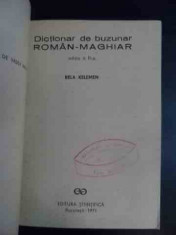 Dictionar De Buzunar Roman-maghiar - Bela Kelemen ,541040 foto