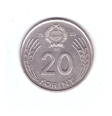 Monda Ungaria 20 forinti/forint 1989, stare buna, curata foto