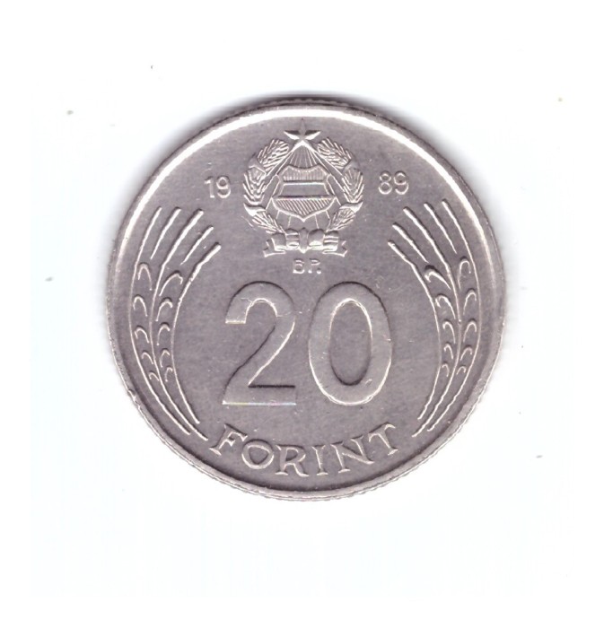 Monda Ungaria 20 forinti/forint 1989, stare buna, curata