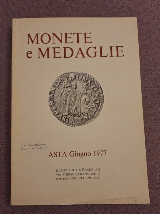 Monete e medaglie - Monede si medalii monetarii italiene - 1977
