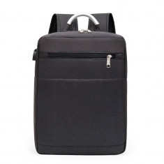 Rucsac Smart multifunctional slim, usb, negru OX8 foto