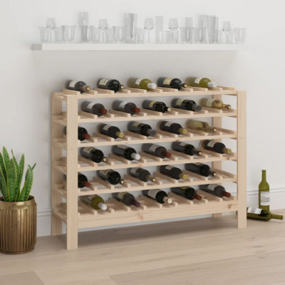 Suport de vinuri, 109,5x30x82 cm, lemn masiv de pin GartenMobel Dekor foto