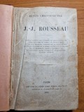 Jean Jacques Rousseau - discursuri - viata - din anul 1870 - limba franceza