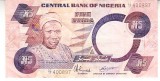 M1 - Bancnota foarte veche - Nigeria - 5 naira - 1984