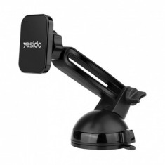Yesido - Car Holder (C39) with Magnetic Grip and Extendable Arm for Dashboard Windshield - Black