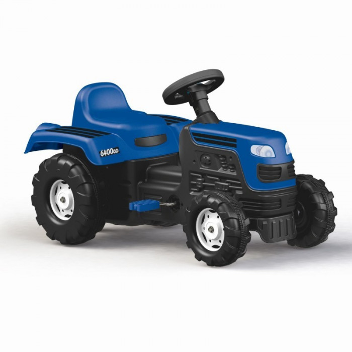 Tractor cu pedale, 52 x 81,5 x 45 cm, maxim 35 kg, Albastru