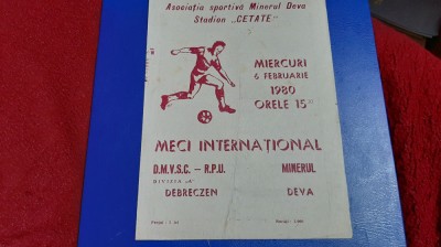 program Minerul Deva - DMVSC Debreczen foto