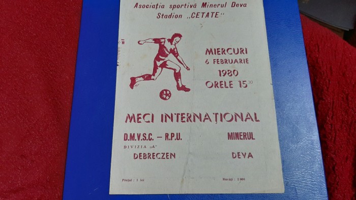 program Minerul Deva - DMVSC Debreczen