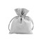 Saculet satinat cu lurex pentru cadouri Crisalida, 10 x 13 cm, Gri auriu