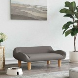 Pat de c&acirc;ini, taupe, 70x40x24 cm, material textil