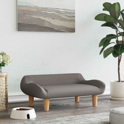 Pat de c&amp;acirc;ini, taupe, 70x40x24 cm, material textil foto