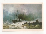 FA98 -Carte Postala- RUSIA - Pushkin Museum, Moscow - Andreas Achenbach, Storm At Sea, necirculata 1981
