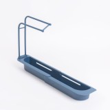 Organizator pentru Chiuveta Reglabil, Suport Bureti si Detergent, Albastru