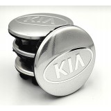 Set 4 Capace Jante Aliaj KIA 58mm, Argintiu