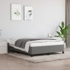 Cadru Pat Textil Gri Inchis 140x200 cm vidaXL - Suport Saltea Dormitor Modern, Lamele Placaj, Rezistent