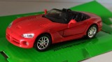 Macheta Dodge Viper SRT-10 2003 rosu - Welly 1/36, 1:32