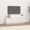 VidaXL Comodă TV, alb, 140x40x40 cm, lemn masiv de pin
