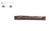 Panou reparatie usa MERCEDES VITO / Clasa V (W638), 02.1996-01.2003, partea stanga, KLOKKERHOLM, inferior; usa fata; cu canelura; inaltime 120 mm,