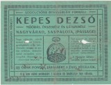Kepes Dezso Ceasornicar Bijutier Oradea Nagyvarad Saspalota Passage ND(1916)