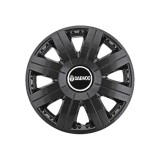 Set 4 capace roti Cosmos Negru R15, pentru gama auto Daewoo, Autohelix MSA