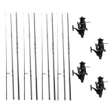 Set Complet 4 Lansete Crap Guardian Angel 3,60m, 4lb, cu 4 Mulinete Long Cast DP70FR, 11 Rulmenți