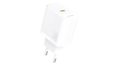 &amp;Icirc;ncărcător de perete Dudao A27P 30W PD GaN USB-C - Alb foto