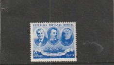 ROMANIA 1953 LP 336 CENTENARUL TEATRULUI NATIONAL MNH NESTAMPILAT