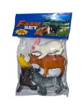Set animale domestice ferma figurine plastic 4 piese JPT