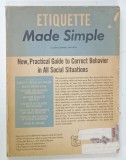 ETIQUETTE MADE SIMPLE by JEAN CAMPBELL PATTISON , 1962