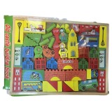 Set Cuburi de lemn Construieste un Castel