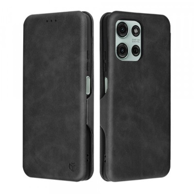 Husa pentru Motorola Moto G75, Techsuit, Safe Wallet Plus, Neagra foto