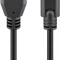 Cablu USB 2.0 tata la USB Type C tata 0.5m negru Goobay