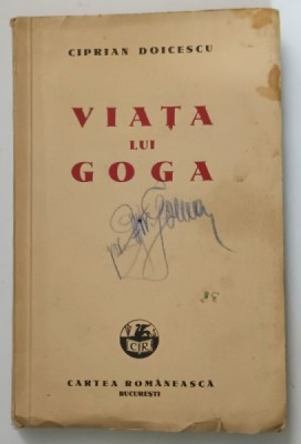 VIATA LUI GOGA de CIPRIAN DOICESCU , 1942 foto