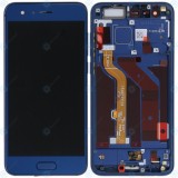 Huawei Honor 9 (STF-L09) Capac frontal modul display + LCD + digitizer albastru