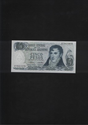 Argentina 5 pesos 1974(76) aunc seria57062187 foto