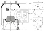 FEBI BILSTEIN 20504 Burduf, suspensie pneumatica