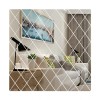 Set 58 Oglinzi Acrilice Diamant Romb Sticker Auto-Adeziv Decorativ pentru Baie Living si Bucatarie 100x100 cm,