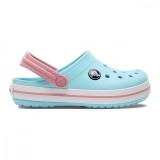 Saboți Crocs Crocband Toddlers New Clog Albastru - Ice Blue/White