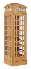 Vitrina din lemn si sticla Cabina Telefonica 53 cm x 51.5 cm x 180 h Elegant DecoLux foto