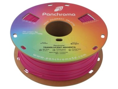 Filament PLA Translucent Magenta 1,75mm 1kg POLYMAKER CA02002 foto